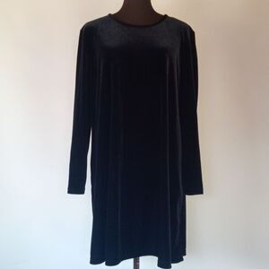 DJI VNT Long Sleeve Velvet Dress